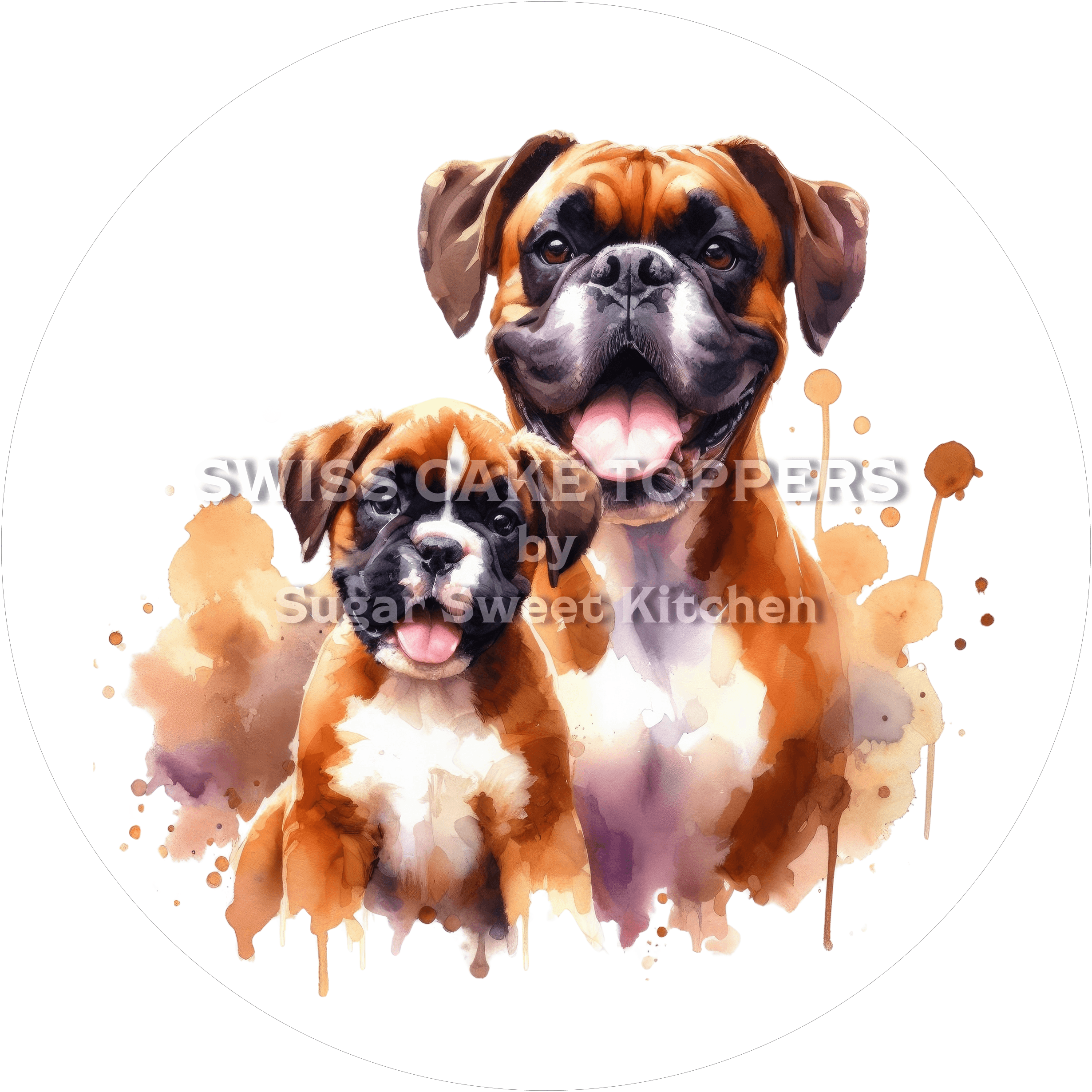 Zauberhafter Hunde-Tortenaufleger18 - personalisierbar - Fondant- Torten- & Cupcakeaufleger Sugar Sweet Kitchen