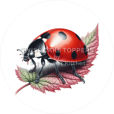 Zauberhafter Marienkäfer-Tortenaufleger9 - personalisierbar