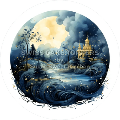 Zauberhafter Mond-Tortenaufleger2 - personalisierbar