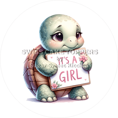 Zauberhafter Tortenaufleger - It's a Girl10 - personalisierbar