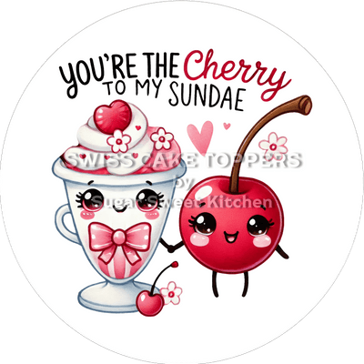 Zauberhafter Valentins- Tortenaufleger LV4 - personalisierbar