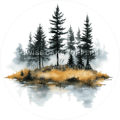 Zauberhafter Wald-Tortenaufleger5 - personalisierbar