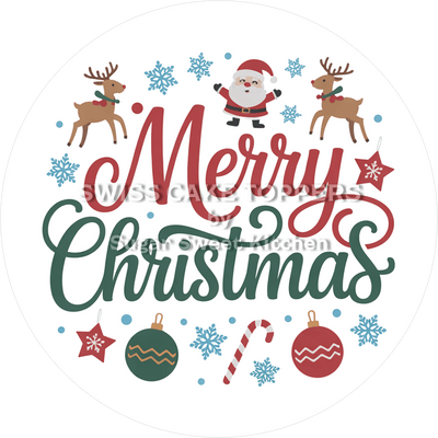 Zauberhafter Weihnachts-Tortenaufleger7 - personalisierbar