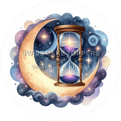 Zeitloser Mond-Tortenaufleger5 - personalisierbar