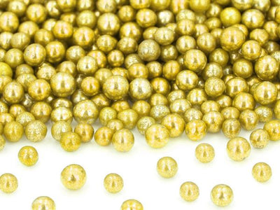 Perles dorées CM grandes / 100g
