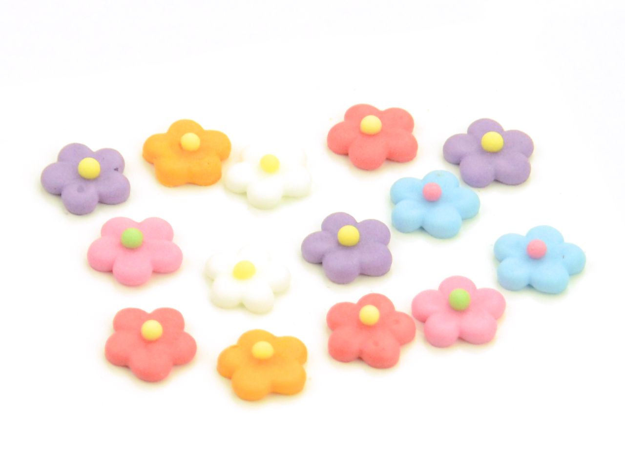 Zuckerblumen bunt 10mm / 30Stk. - Zuckerdekorationen Sugar Sweet Kitchen