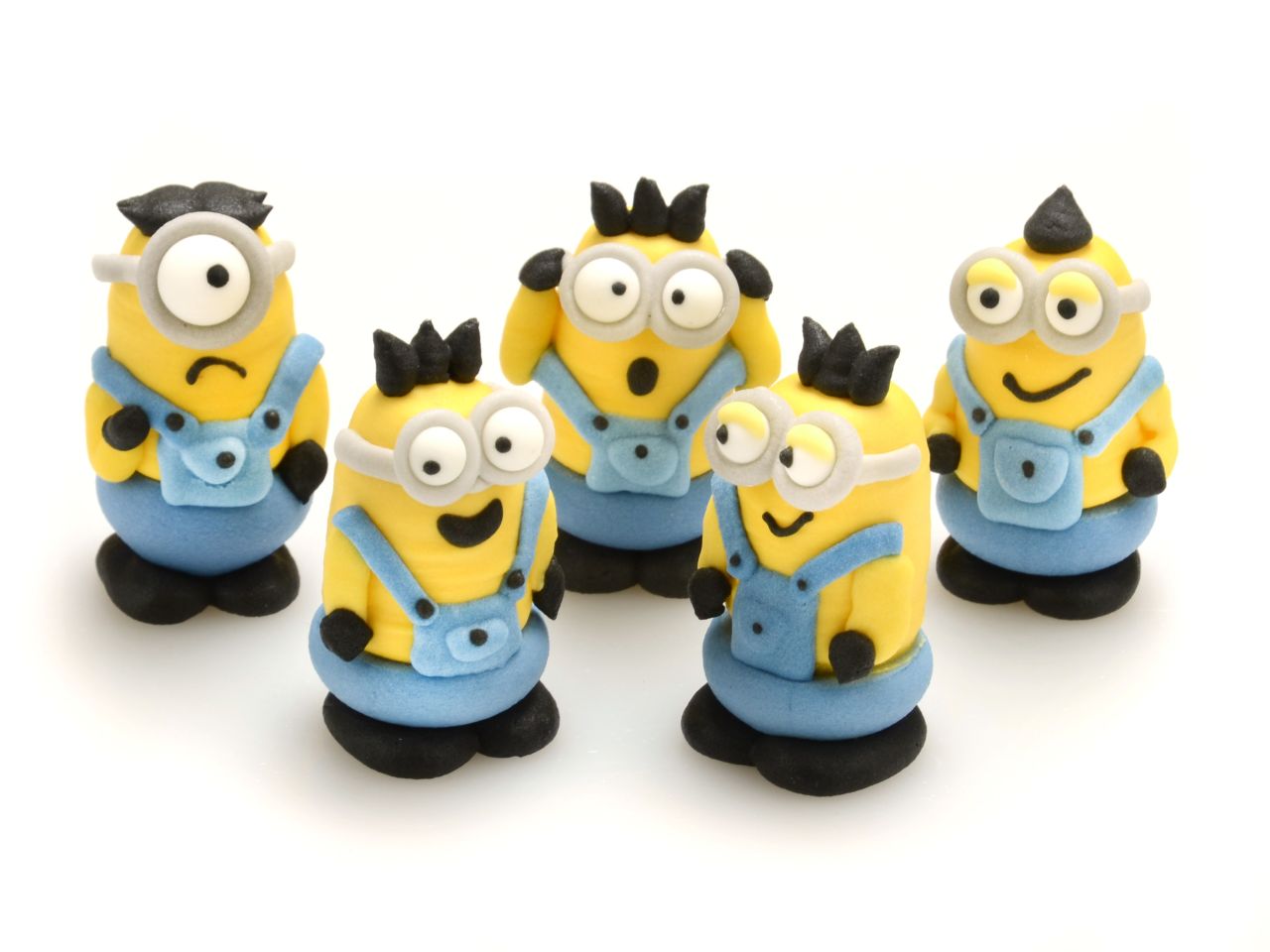 Zuckerdekoration ’Minions’ / 5Stk. - Zuckerdekorationen Sugar Sweet Kitchen
