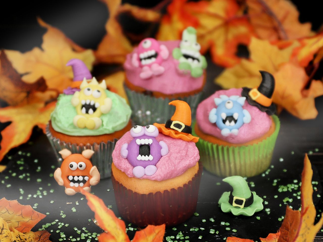Zuckerdekoration ’Monster’ / 6Stk. - Zuckerdekorationen Sugar Sweet Kitchen