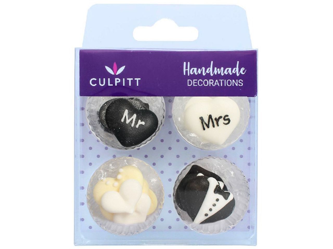 Zuckerdekoration ’Mr & Mrs’ Culpitt / 12tlg. - Zuckerdekorationen Sugar Sweet Kitchen