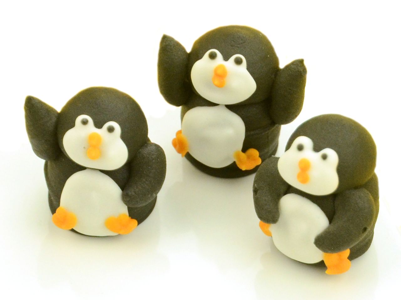 Zuckerdekoration ’Pinguine’ / 5Stk. - Zuckerdekorationen Sugar Sweet Kitchen