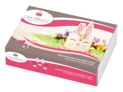 Zuckerdekoration-Set ’Grosser Hase’ / 7tlg. - Zuckerdekorationen Sugar Sweet Kitchen