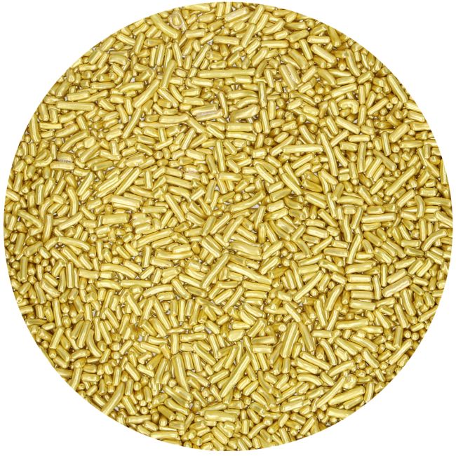 Zuckerstreusel gold FC / 80g - Zuckerdekorationen Sugar Sweet Kitchen