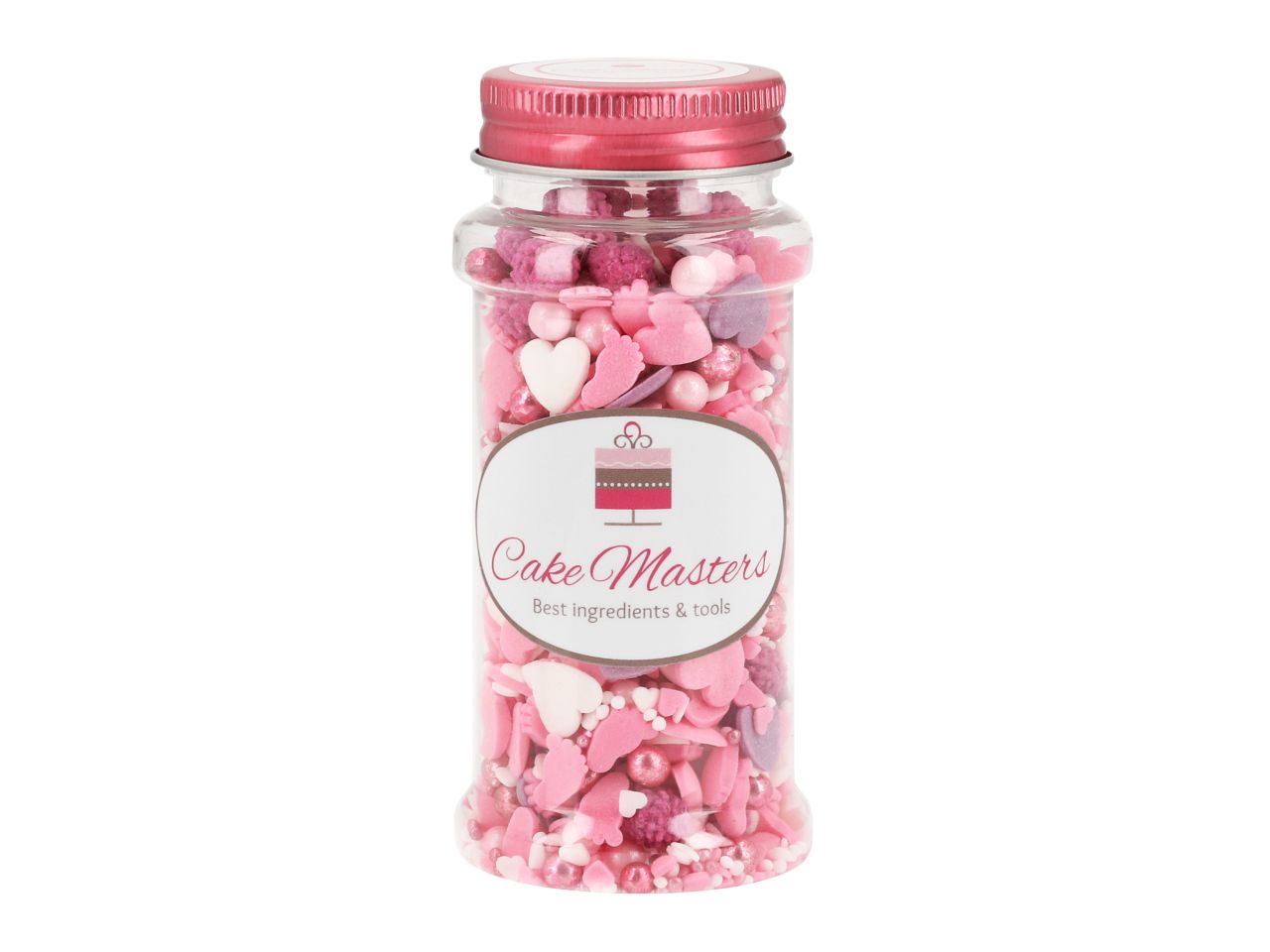Zuckerstreusel Mix Baby Love Rosa CM / 80g - Zuckerdekorationen Sugar Sweet Kitchen