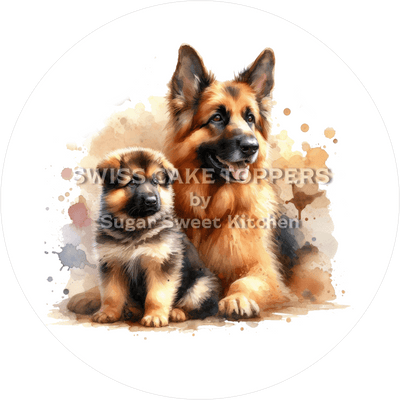 Zuckersüsser Hunde-Tortenaufleger21 - personalisierbar