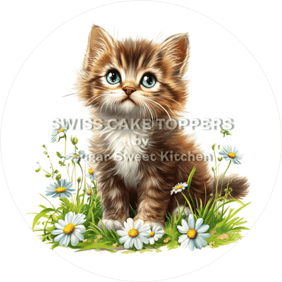 Zuckersüsser Katzen-Tortenaufleger14 - personalisierbar