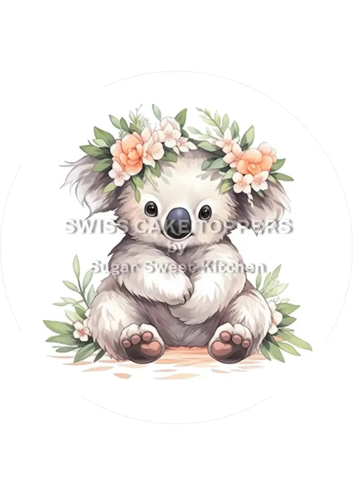 Zuckersüsser Koala-Tortenaufleger4 - personalisierbar - Fondant- Torten- & Cupcakeaufleger Sugar Sweet Kitchen