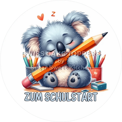 Zuckersüsser Schulstart-Tortenaufleger7 - personalisierbar