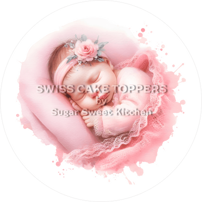 Zuckersüsser Tortenaufleger - It's a Girl6 - personalisierbar