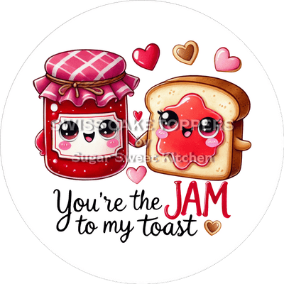 Zuckersüsser Valentins- Tortenaufleger LV13 - personalisierbar