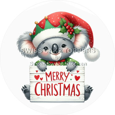 Zuckersüsser Weihnachts-Tortenaufleger9 - personalisierbar